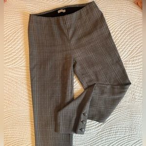 Van Heusen Gray Plaid Pull-On Style Pants